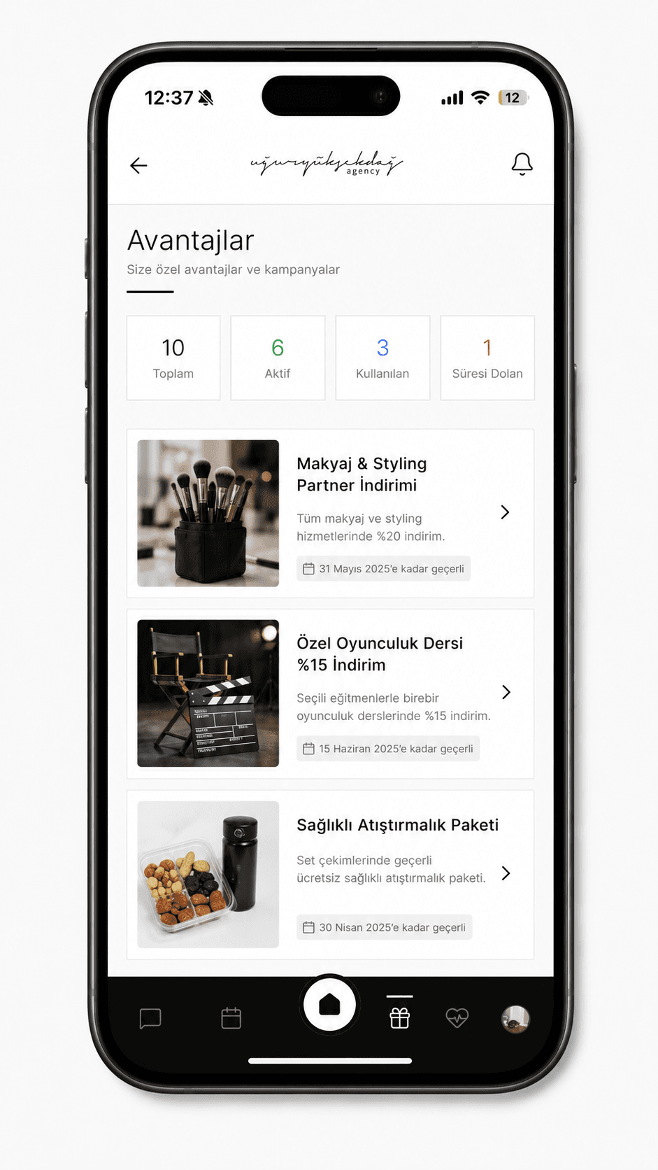 Uğur Yüksekdağ Management mobil uygulama ekranı 8