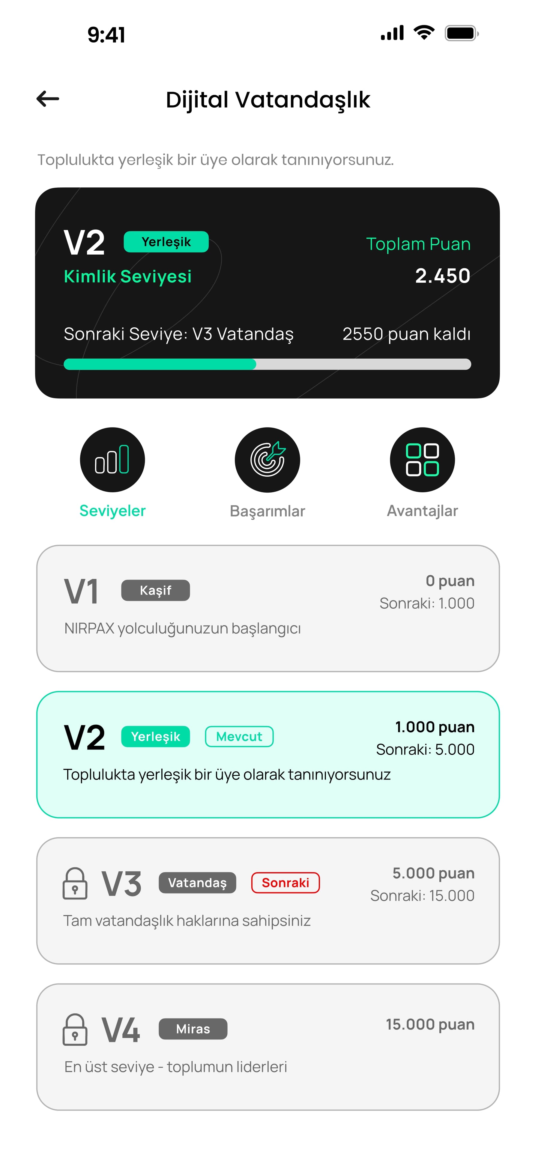 Nirpax mobil ekran tasarımı